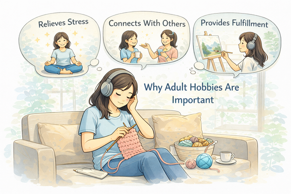 성인 취미 필요한 이유를 생각하며 여가 시간을 보내는 모습